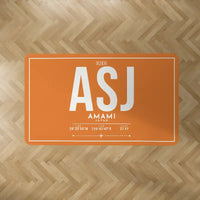 Thumbnail for Amami Airport (ASJ) Carpets - Carpet Rectangle - ID Tag - Orange V2