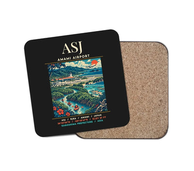 ASJ - Poster - Coaster - Black