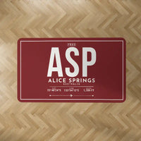 Thumbnail for Alice Springs Airport (ASP) Carpets - Carpet Rectangle - ID Tag - Dark Red V2