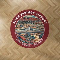 Thumbnail for Alice Springs Airport (ASP) Carpets - Carpet Round - Badge - Dark Red V2