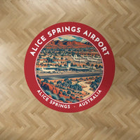 Thumbnail for Alice Springs Airport (ASP) Carpets - Carpet Round - Badge - Red V2