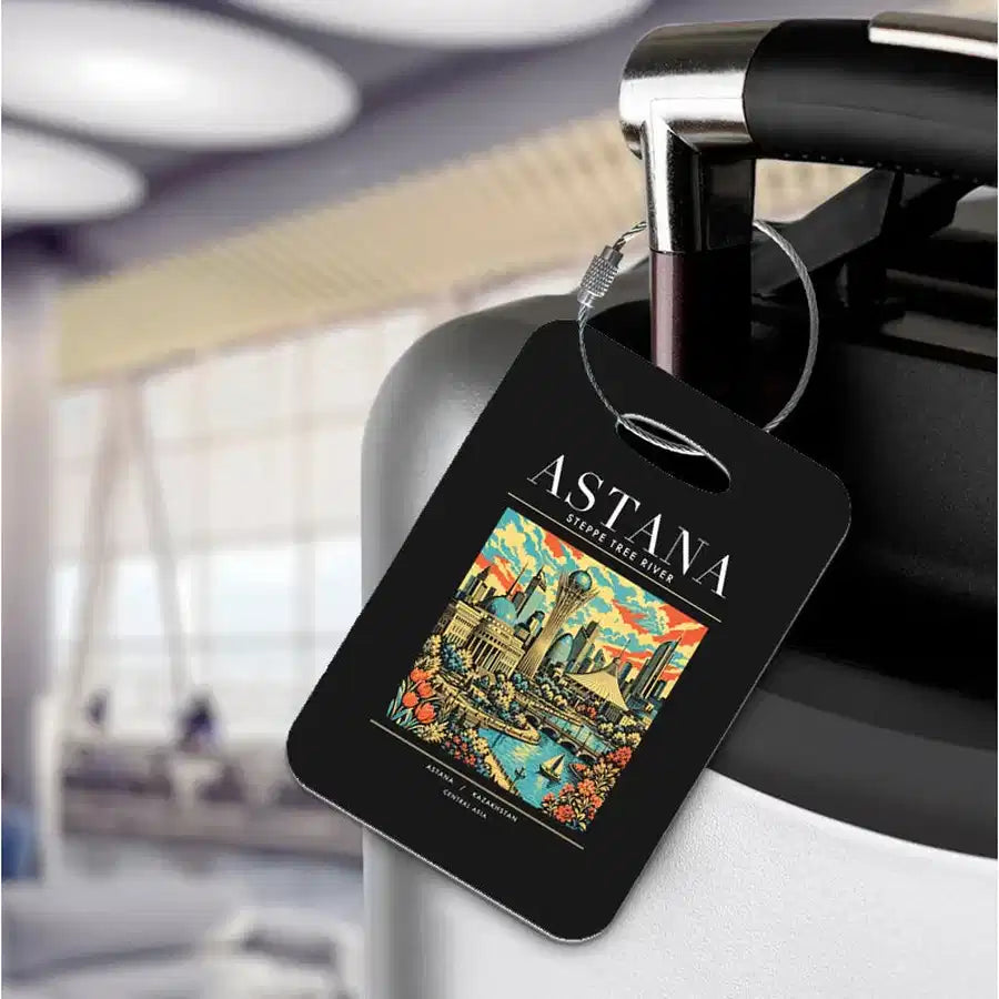 ASTANA - Poster - Luggage Tag - Black