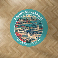 Thumbnail for Silvio Pettirossi International Airport (ASU) Carpets - Carpet Round - Badge - Turquoise V2