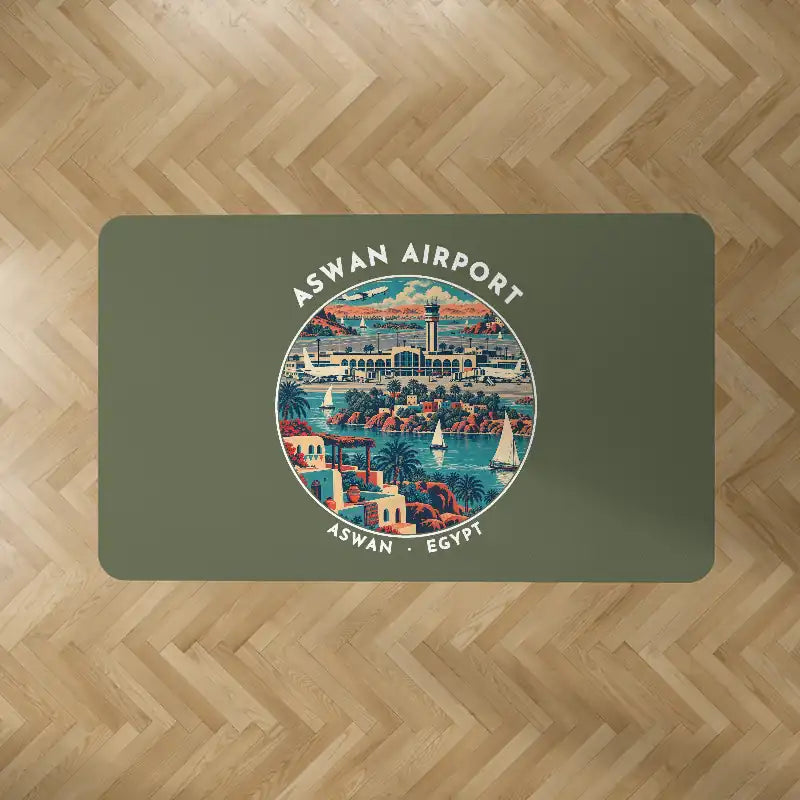 Aswan International Airport (ASW) Carpets - Carpet Rectangle - Badge - Green Army V2