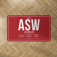 Thumbnail for Aswan International Airport (ASW) Carpets - Carpet Rectangle - ID Tag - Red V2