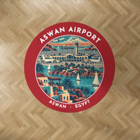 Thumbnail for Aswan International Airport (ASW) Carpets - Carpet Round - Badge - Red V2