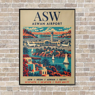 ASW - Poster - Canvas Framed - Beige