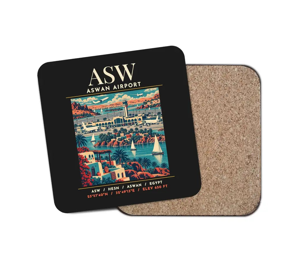 ASW - Poster - Coaster - Black