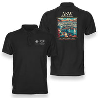 Thumbnail for ASW - Poster - Double-Side Polo - Black