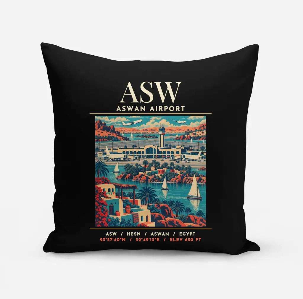 ASW - Poster - Pillow - Black