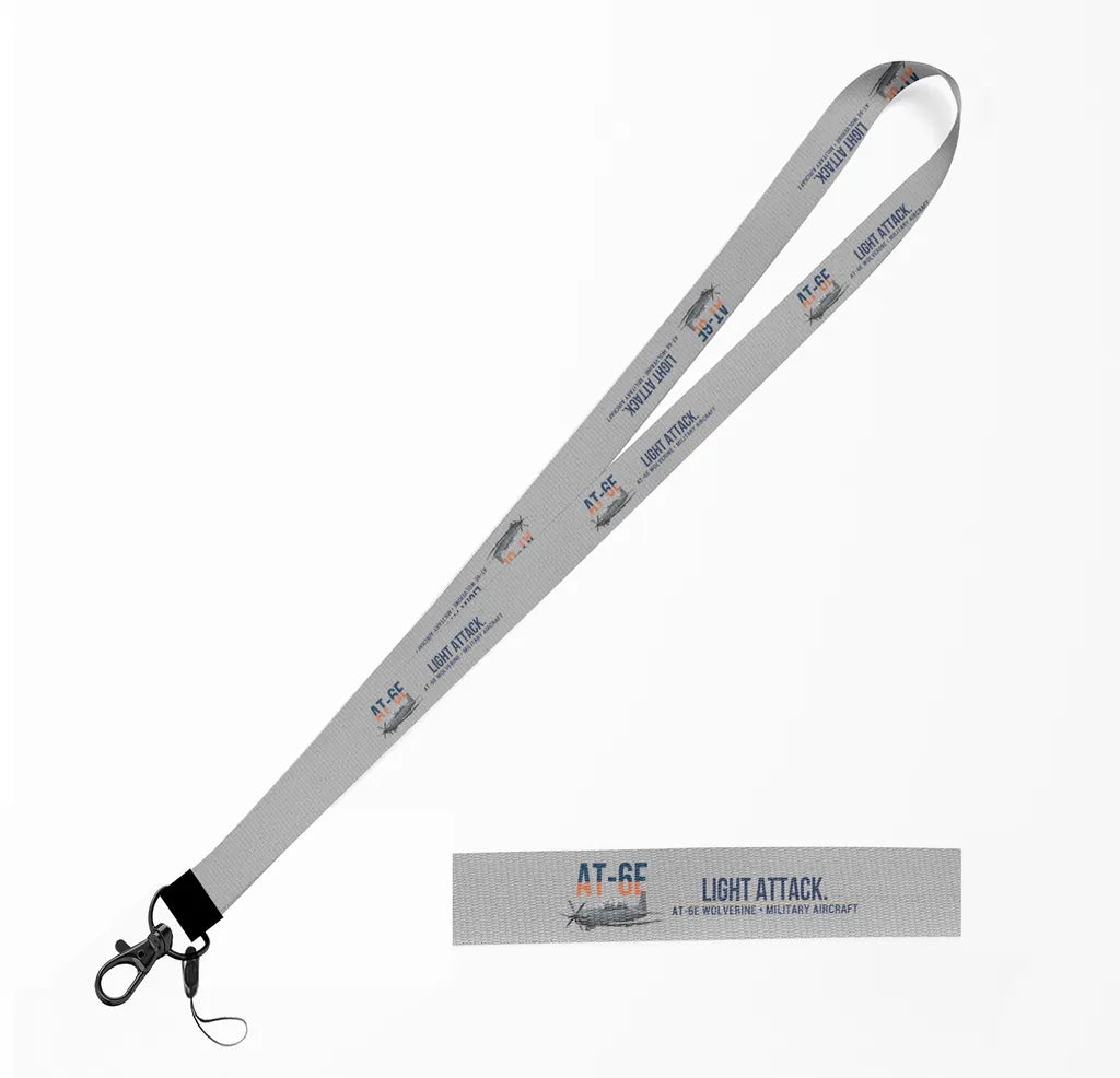 AT-6E Wolverine lanyard - light gray