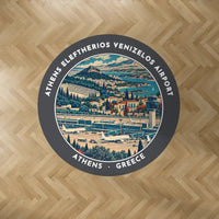 Thumbnail for Athens International Eleftherios Venizelos Airport (ATH) Carpets - Carpet Round - Badge - Dark Gray V2