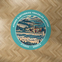 Thumbnail for Athens International Eleftherios Venizelos Airport (ATH) Carpets - Carpet Round - Badge - Turquoise V2