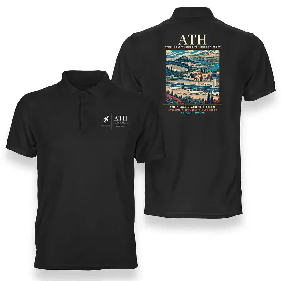 ATH - Poster - Double-Side Polo - Black