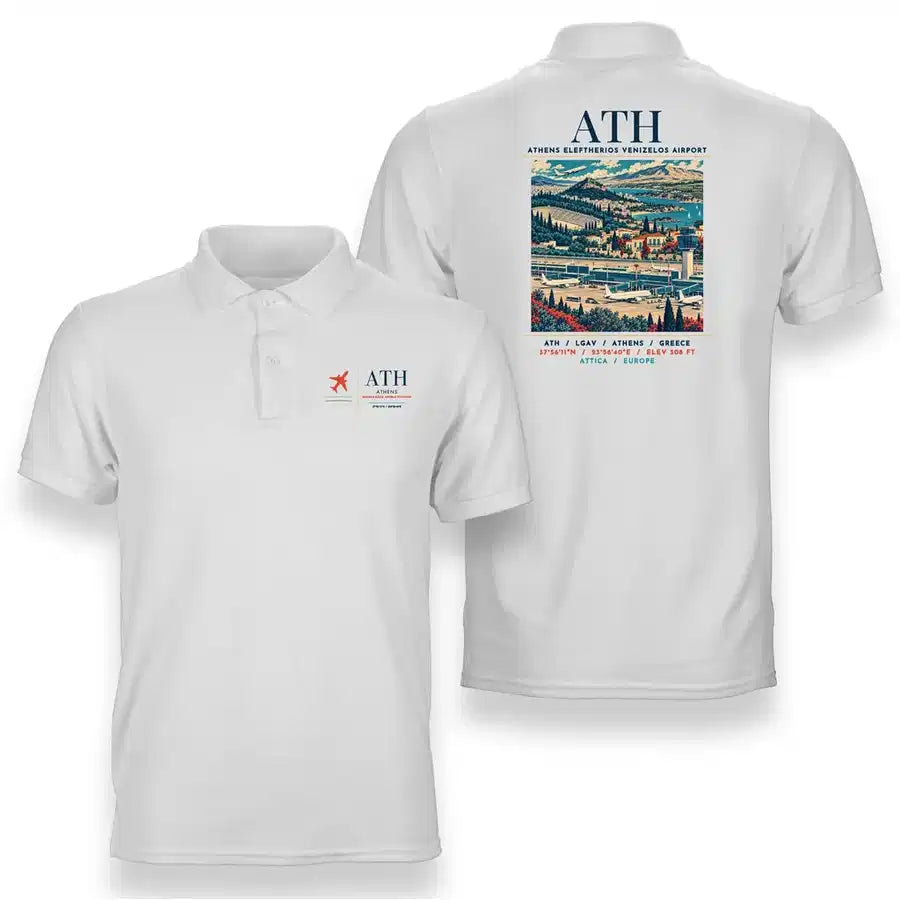 ATH - Poster - Double-Side Polo - White