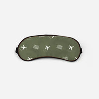 Thumbnail for Athens International Eleftherios Venizelos Airport (ATH) Sleep Masks - Sleep Mask - Pattern - Green Army