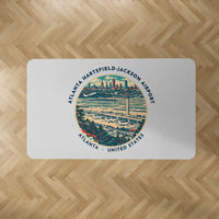 Thumbnail for Atlanta Hartsfield-Jackson International Airport (ATL) Carpets - Carpet Rectangle - Badge - Light Gray V2