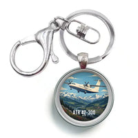 Thumbnail for ATR 42-300 - 3D - Circle Key Chain - Full Print