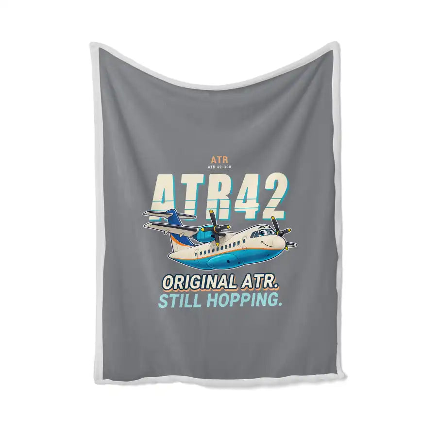 ATR 42-300 - Cartoon - Blanket - Gray