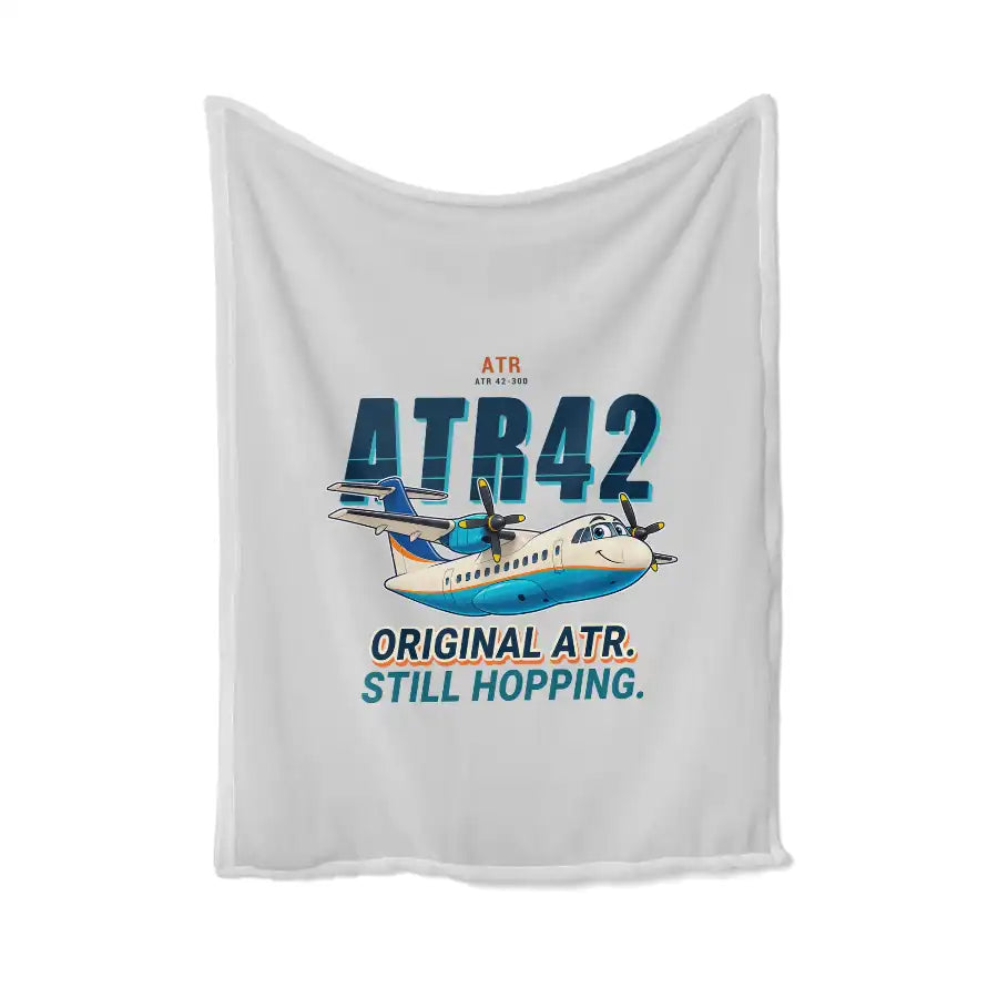 ATR 42-300 - Cartoon - Blanket - Light Gray