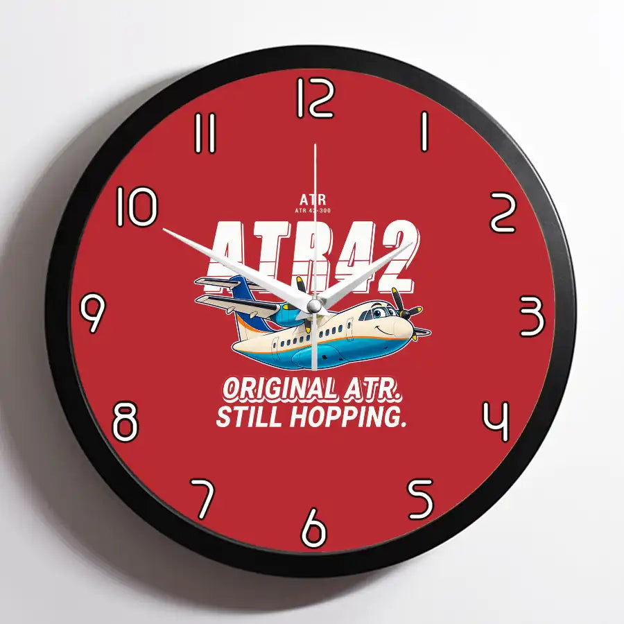 ATR 42-300 - Cartoon - Framed - Red