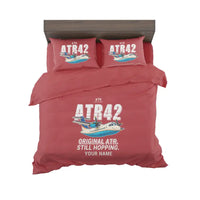 Thumbnail for ATR 42-300 - Cartoon + Name - Bedding Set - Red