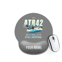Thumbnail for ATR 42-300 - Cartoon + Name - Ergonomic Mouse Pad - Gray