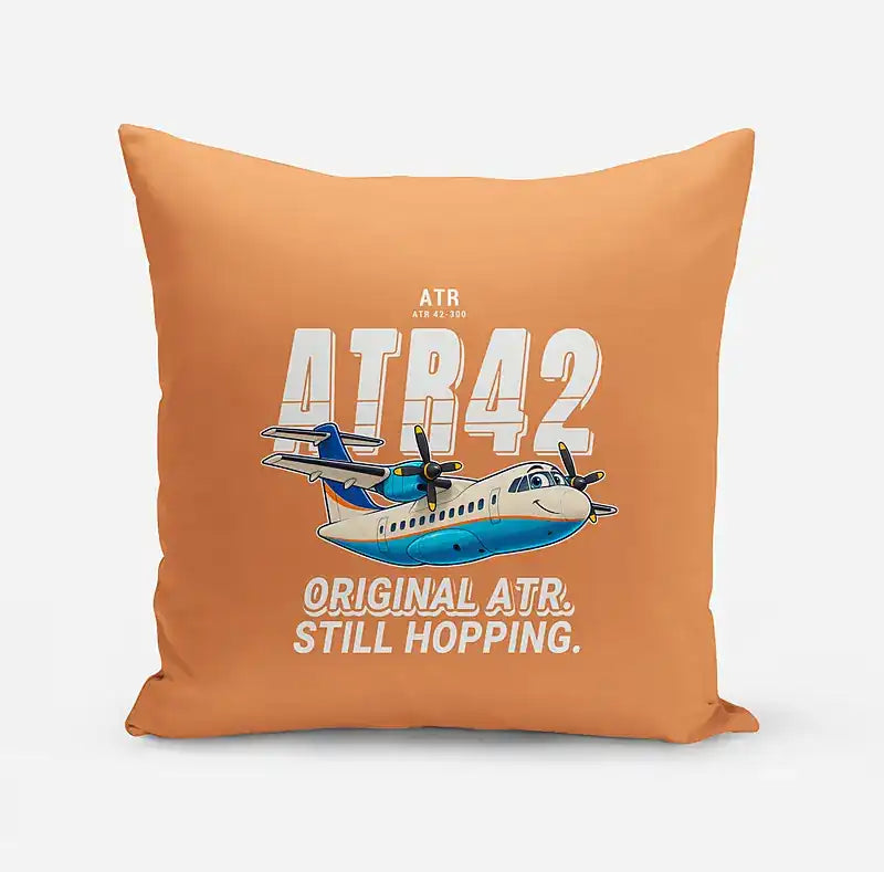 ATR 42-300 - Cartoon - Pillow - Orange