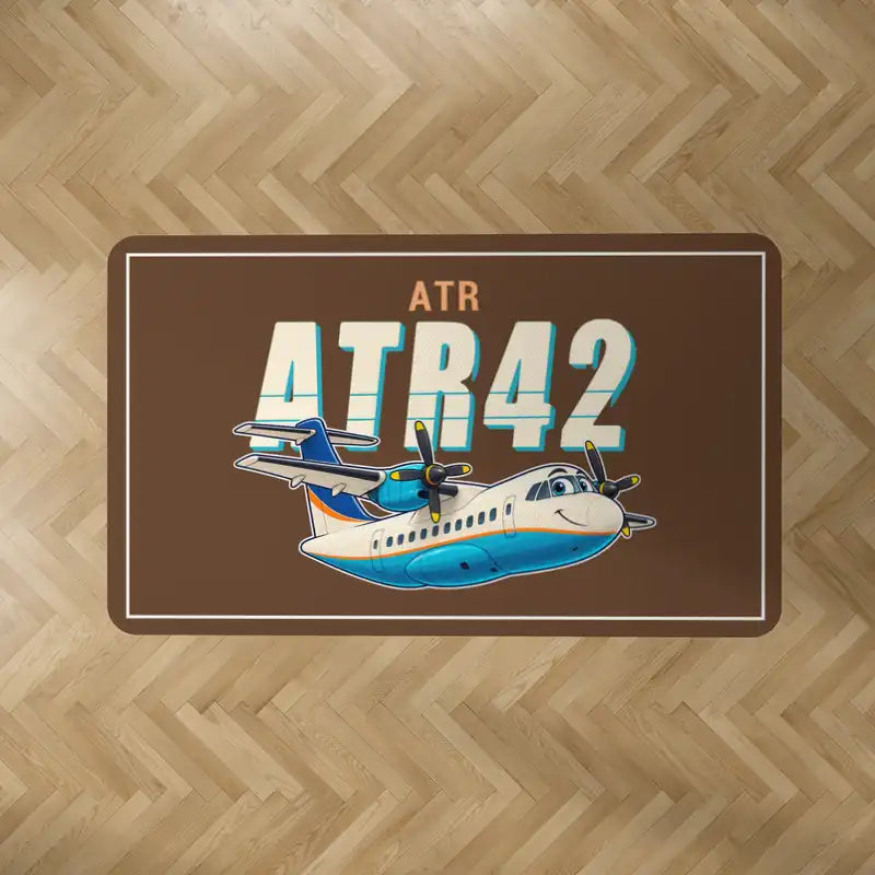 ATR 42-300 - Cartoon - Rectangle Carpet - Brown
