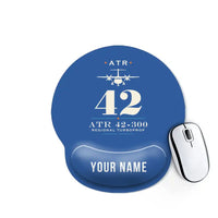 Thumbnail for ATR 42-300 - Heritage + Name - Ergonomic Mouse Pad - Blue