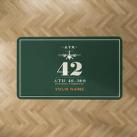 Thumbnail for ATR 42-300 - Heritage + Name - Rectangle Carpet - Dark Green