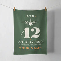 Thumbnail for ATR 42-300 - Heritage + Name - Towel - Dark Green