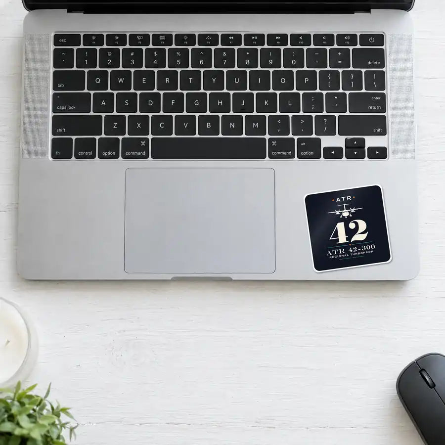 ATR 42-300 - Heritage - Square Sticker - Laptop