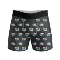Thumbnail for ATR 42-300 - Men Boxers - Cartoon Pattern - Black