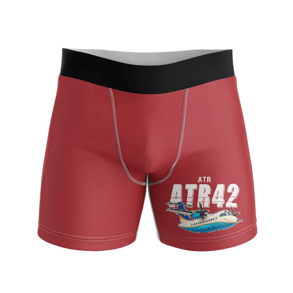 ATR 42-300 - Men Boxers - Cartoon - Red