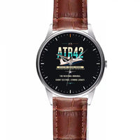 Thumbnail for ATR 42-300 - Original - Leather Strap - Striped Brown Leather Strap