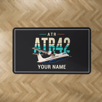 Thumbnail for ATR 42-300 - Original + Name - Rectangle Carpet - Black