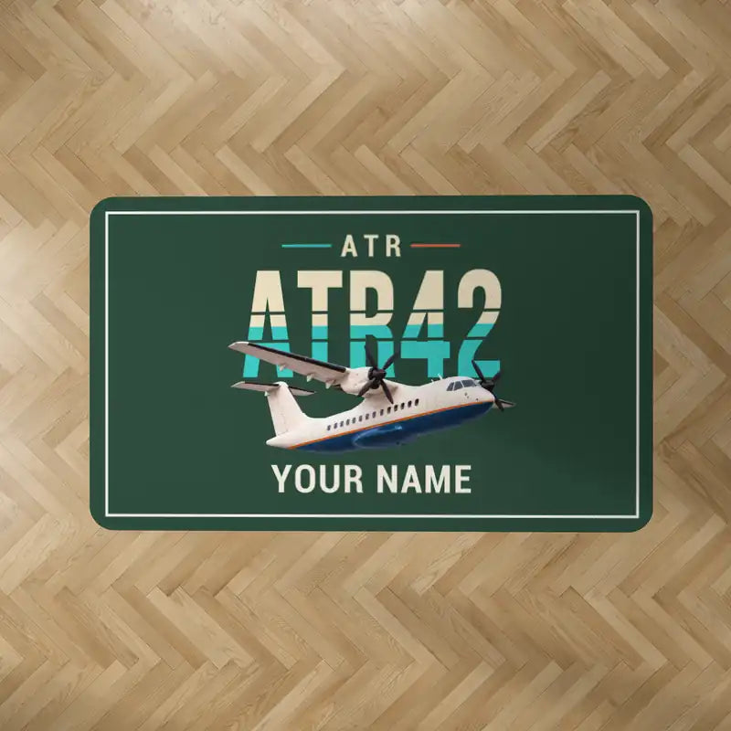 ATR 42-300 - Original + Name - Rectangle Carpet - Dark Green