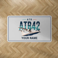 Thumbnail for ATR 42-300 - Original + Name - Rectangle Carpet - Light Gray