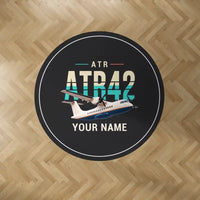 Thumbnail for ATR 42-300 - Original + Name - Round Carpet - Black