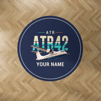 Thumbnail for ATR 42-300 - Original + Name - Round Carpet - Dark Blue
