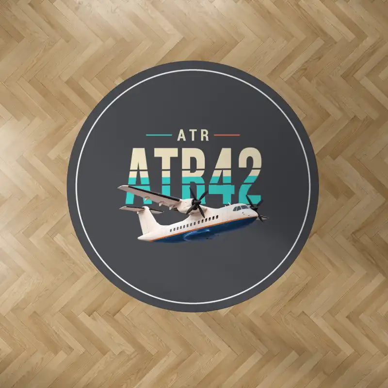 ATR 42-300 - Original - Round Carpet - Dark Gray