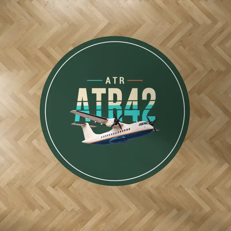 ATR 42-300 - Original - Round Carpet - Dark Green