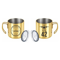 Thumbnail for ATR 42-300 - Portable Mug - Heritage + Name - Gold