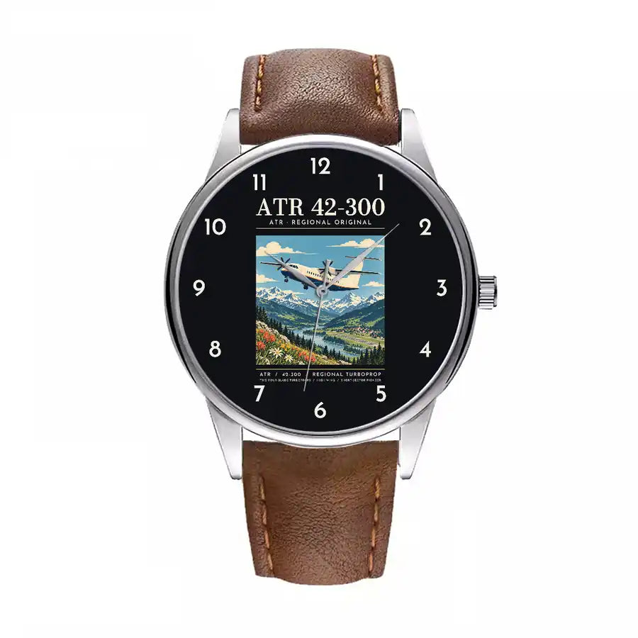 ATR 42-300 - Poster - Leather Strap - Brown Leather Strap