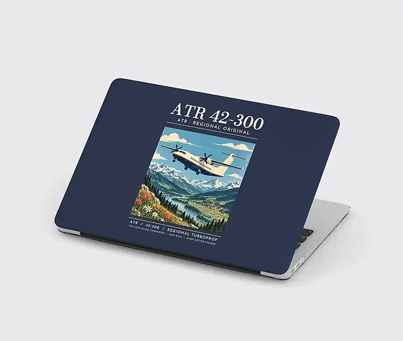 ATR 42-300 - Poster - MacBook Case - Navy Blue