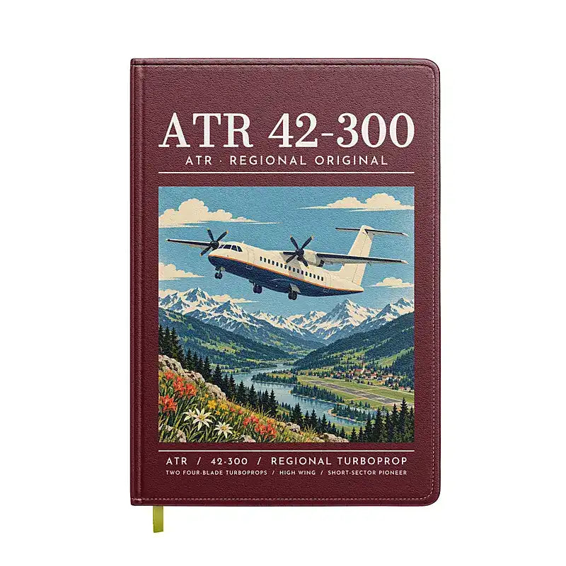 ATR 42-300 - Poster - Notebook - Dark Red