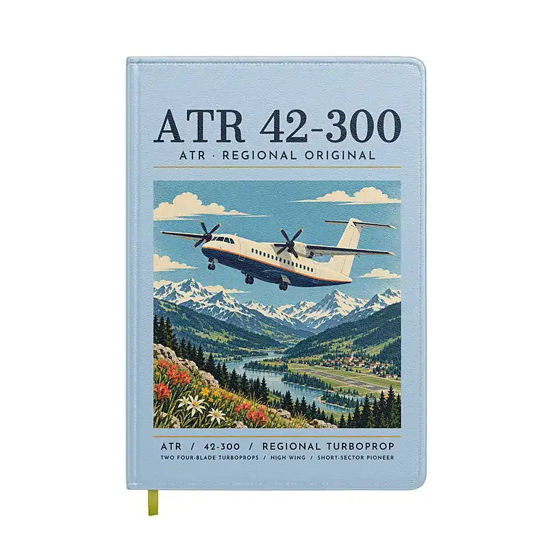 ATR 42-300 - Poster - Notebook - Light Blue
