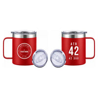Thumbnail for ATR 42-300 - Stainless Steel Mug - Tag + Name - Red