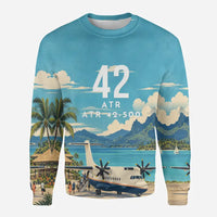 Thumbnail for ATR 42-500 3D All-Over Print Clothing - Sweatshirt - 3D
